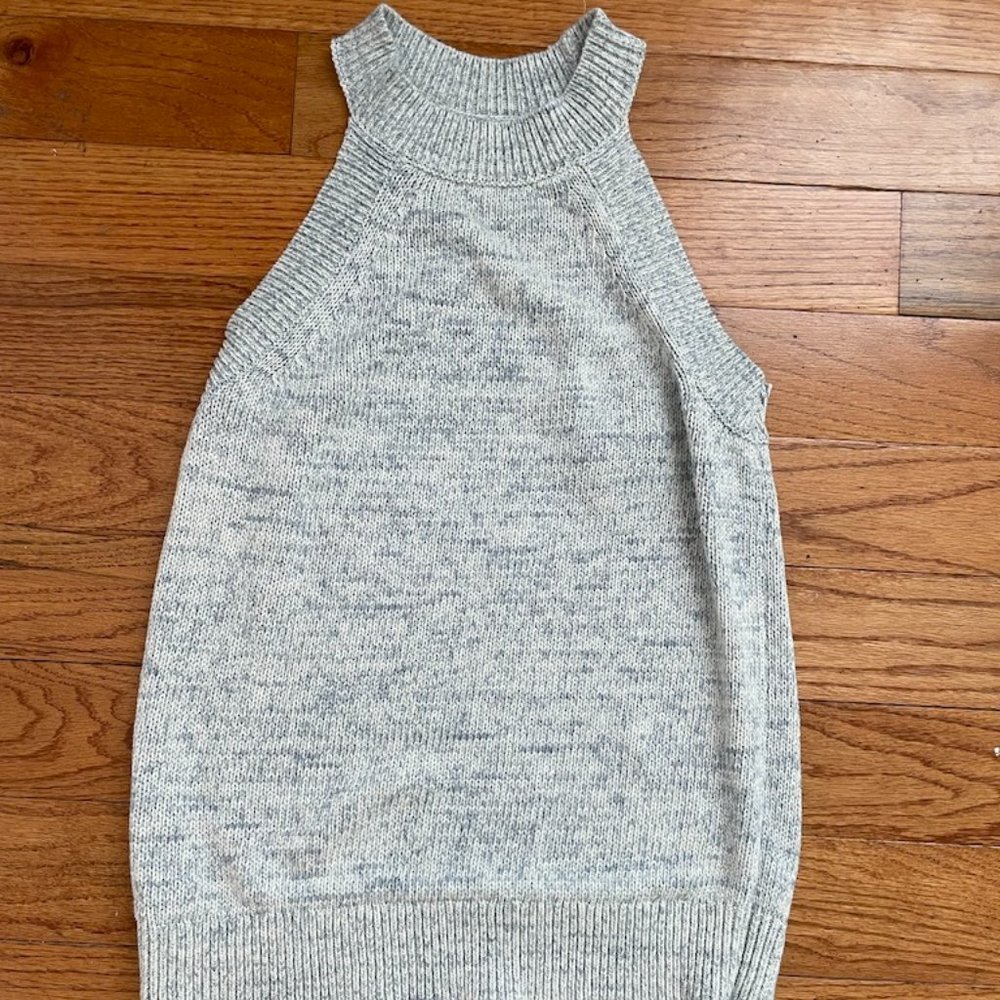 Loft racerback sweater tank sz S light blue